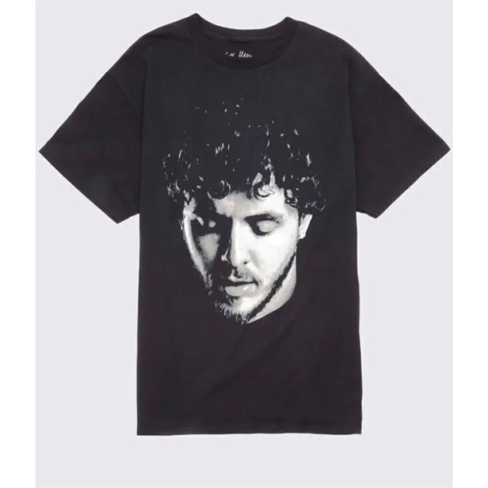 Jack Harlow Portrait Graphic T-shirt Brand New Black- Size-Large‎